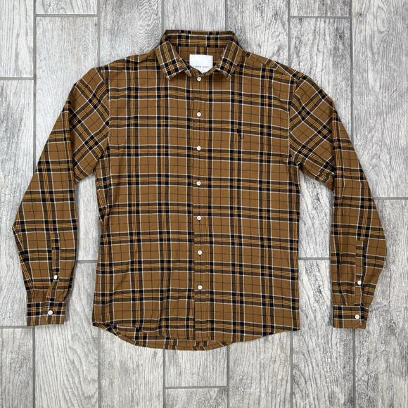 I Love Ugly ILU‎ Plaid Button Down Long Sleeve Flannel Overshirt Mens Size S - Picture 1 of 10